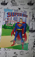 Розмальовка дитяча А5 для хлопчиків Super Man, кольоровий фон