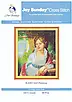 Набір для вишивання за нанесеною на канву схемою "Girl Painting".AIDA 14CT printed , 48*57 см, фото 3