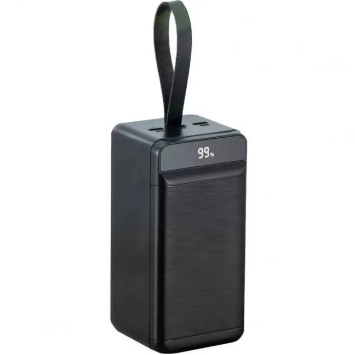 Павербанк PowerBank зі швидкою зарядкою та ліхтарем 50000mAh MUSTANG |3USB/22.5W| Чорний