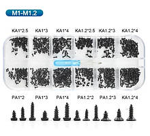 Самонарізи Модельні MIX M1, M1.2 + Викрутка Набір 601 шт SPEC (SP-240520)