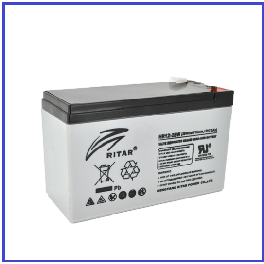 Акумуляторна батарея AGM RITAR HR1228W, Gray Case, 12V 7.0Ah (151х65х94(100)