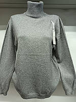 Жіночий теплий гольф сірого кольору ( груди 103 см)