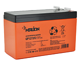 Акумуляторна батарея MERLION AGM GP1272F2 PREMIUM 12 V 7,2 Ah ( 150 x 65 x 95 (100) ) Orange Q10/420, фото 2