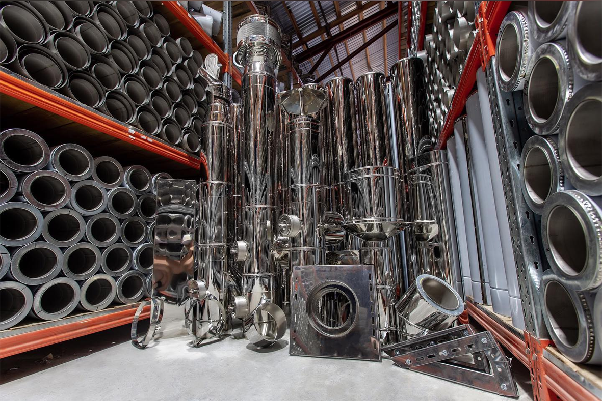 Утепленная дымоходная труба Ø150/220 1м нержавеющая сталь в оцинковке Сэндвич труба для дымохода - фото 2 - id-p1995573303
