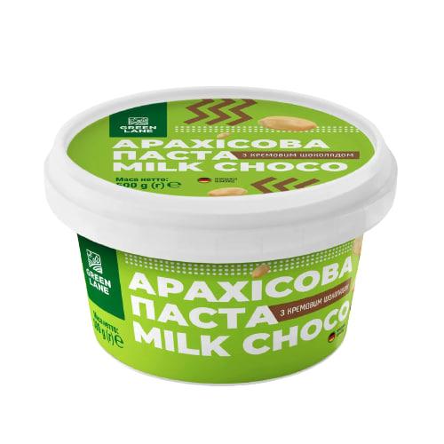 Арахісова паста MILK CHOCO з молочним шоколадом Green Lane 500 г