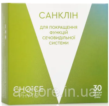 Натуральна домішка Choice Санклін для нормалізації функцій сечовидільної системи 400 мг 30 капсул