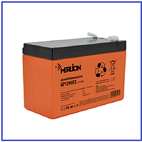 Акумуляторна батарея MERLION AGM GP1290F2 PREMIUM 12 V 9 Ah ( 150 x 65 x 95 (100) ) Orange Q10
