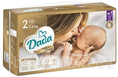 Підгузки дитячі DADA Extra Care 2 розмір 3-6 кг 44 шт (5903933668505)