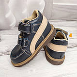 Ортопедичні антиварусні кросівки для лікування косолапія на хлопчика Ортекс синій розмір 13,5-20см, фото 2