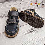 Ортопедичні антиварусні кросівки для лікування косолапія на хлопчика Ортекс синій розмір 13,5-20см, фото 4