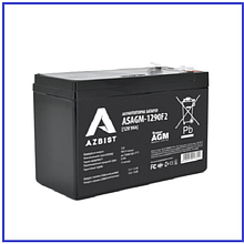 Акумулятор AZBIST Super AGM ASAGM-1290F2, Black Case, 12V 9.0Ah (151х65х94(100)
