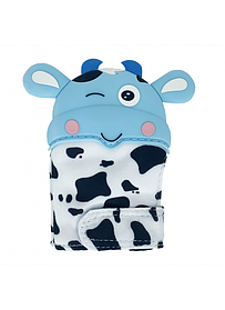 Прорізувач-рукавичка Корівка 0405, синя