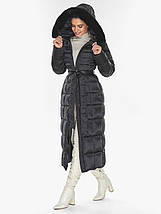 Моріонова жіноча куртка з поясом модель 59485, фото 2