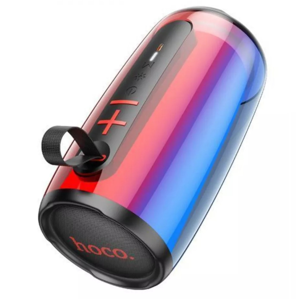 Портативна колонка зі світломузикою Hoco HC18 Colorful 360 Sound Black