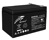 Акумуляторна батарея AGM RITAR RT12120B Black Case 12V 12Ah (151х98х95(101), фото 2
