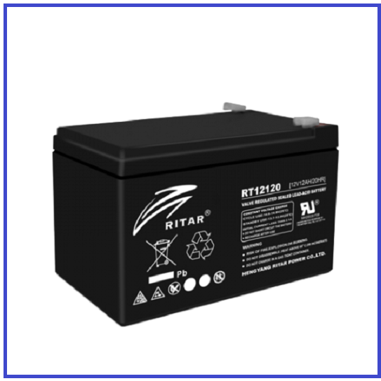 Акумуляторна батарея AGM RITAR RT12120B Black Case 12V 12Ah (151х98х95(101)
