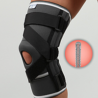 Бандаж-наколенник (ортез) на колено (коленного сустава) с 4-ма ребрами и крестообразным ремнем