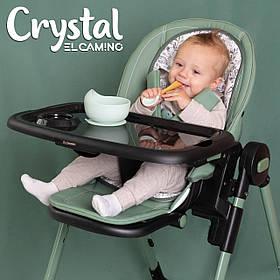 Стільчик для годування El Camino Crystal ME 1037-B, Green