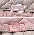 Покривала стьобані 220*240 євро розмір мікрофібра, двостороннє покривало якісне Пудровий Світло сірий, фото 5