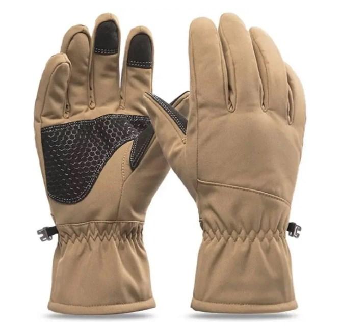 Рукавички тактичні зимові сенсорні Softshell color coyote