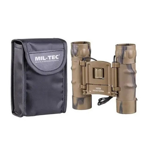 Бінокль MIL-TEC 10X25 GEN II колір DESERT