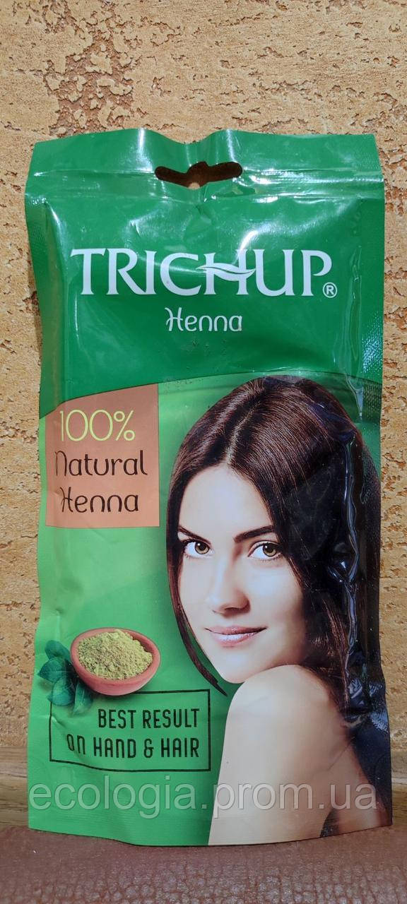 Хна для волосся Тричуп 100 г Васу Trichup henna powder Vasu Фарбування волосся Зміцнення коренів Натуральна