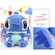 Іграшка Стич Stitch м'яка плюшева 45 см  Блакитний, фото 4