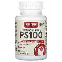 Фосфатидилсерин Jarrow Formulas "PS 100" поддержка памяти и мозга, 100 мг (60 гелевых капсул)
