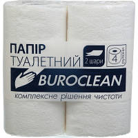 Туалетний папір Buroclean білий 4 рулони (4823078910554)