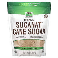 Тростниковый сахар NOW Foods, Real Food "Certified Organic Sucanat Cane Sugar" (907 г)