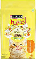 Пурина Friskies сухий корм для кішок із куркою, овочі 10КГ