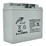 Акумуляторна батарея AGM RITAR HR12-60W Gray Case 12V 17Ah (181х77х167), фото 2