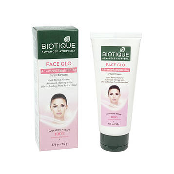 Крем для обличчя для всіх типів шкіри BIO FRUIT CREAM FACE GLO ADVANCED BIOTIQUE 50г Біотік