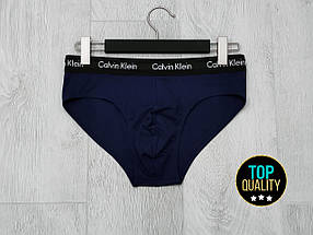 Набір чоловічих сліпів Calvin Klein з 3 штук в подарунковій коробці. Преміум якість, повномірна модель, фото 5
