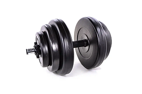 Гантель 18 кг ( розбірна набірна 1 на 18 кг композитна  зі змінними дисками для будинку )