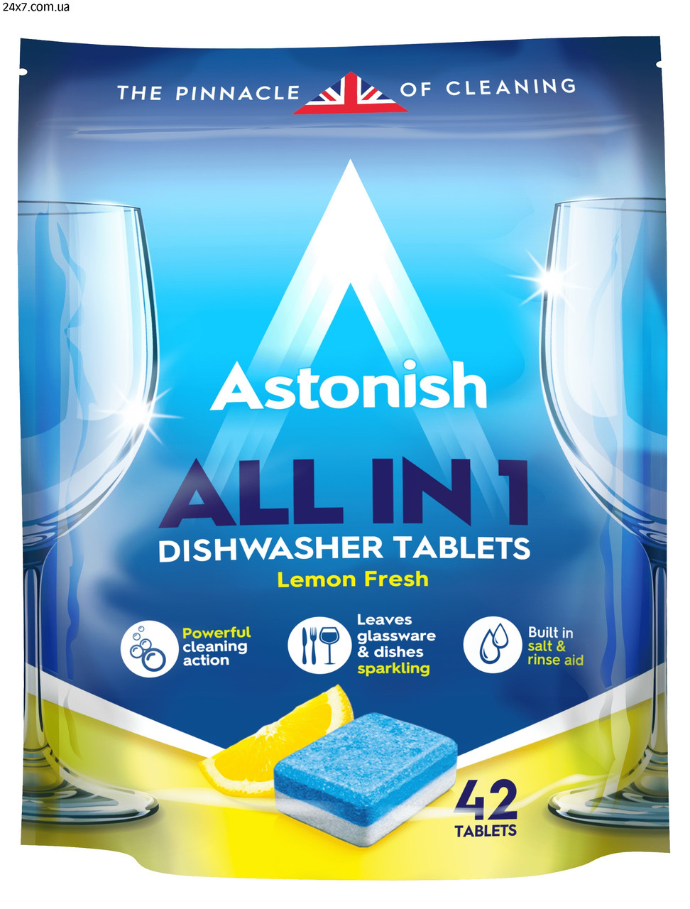 Таблетки для посудомийних машин Astonish All-In-1 42шт