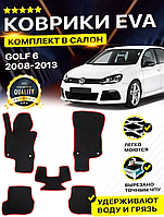 Коврики Салона Ева,Eva Volkswagen Golf 6, Фольтсваген Гольф 6,большой выбор цветов,Лучшая цена в Украине