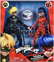 Набір із 2 ляльок Miraculous Ladybug + Чорний Кіт