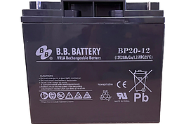 Акумуляторна батарея AGM 12В 20А/год BP20-12/B1, BB Battery