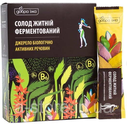 Біодомішка Добра Їжа Солод житній у стиках 100 г, фото 1
