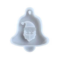 Форма для эпоксидной смолы Finding Молд новогодний колокольчик Санта Дед мороз Силиконовый 9.8 см x 8.5 см