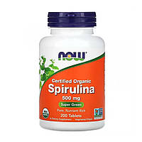 Спирулина органическая (Spirulina Organic) 500 мг 200 таблеток NOW-02698
