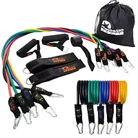 Стрічка еспандер для спорту та реабілітації Majestic Sport PRO 5 шт.