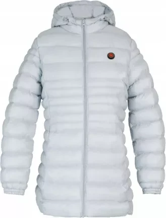 Жіноча куртка Glovii з підігрівом L Світло-сіра, фото 1