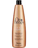 Кератиновий шампунь Fanola Oro Therapy Shampoo Oro Puro із золотом 1000 мл