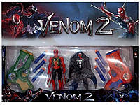 Пистолет бластер 2 шт Star Toys Factor + 2 героя Venom Spiderman (26453637)