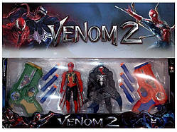 Пістолет бластер 2 шт Star Toys Factor + 2 героя Venom Spiderman (26453637)