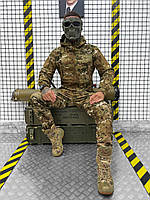 Тактический штурмовой костюм осенний, демисезонная военная форма утепленная, боевой костюм мультикам er341