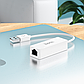 Адаптер Hoco USB to Ethernet RJ45 інтернет перехідник 100 Mbps UA22 White, фото 7