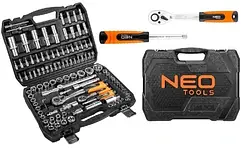 Набір 108 ключів 1/2" 1/4" NEO Tools 10-212